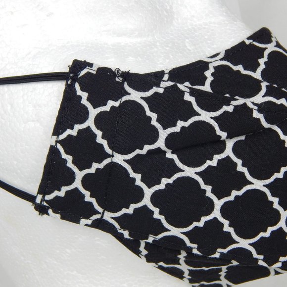 Beautiful Handmade Face Mask Kids 5-10yo. Black - Picture 4 of 6